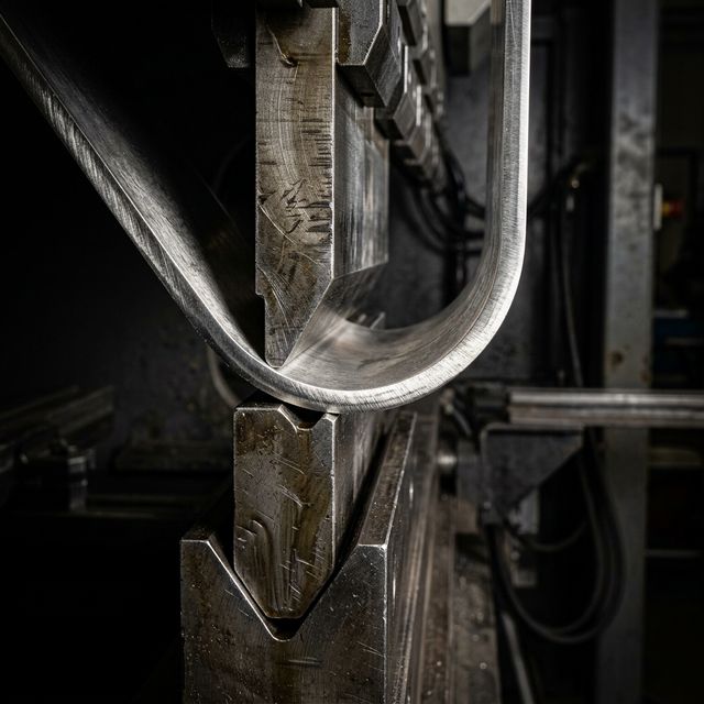 CNC press brake bending precision stainless steel sheet metal into perfect curves